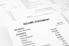 Rapporter för inkomstmeddelande för affärsredovisning arkivbilder Rapporter för inkomstmeddelande för affärsredovisning arkivbilder