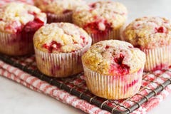 Raspberry Muffins On Cooling Rack Stock Images Raspberry Muffins On Cooling Rack Stock Images