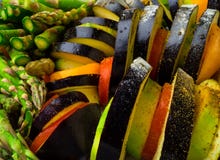 Ratatouille - traditional French Provencal vegetable dish cooked in oven. Diet vegetarian vegan food - Ratatouille casserole stock images Ratatouille - traditional French Provencal vegetable dish cooked in oven. Diet vegetarian vegan food - Ratatouille casserole stock images