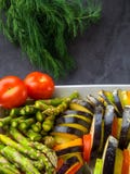 Ratatouille - traditional French Provencal vegetable dish cooked in oven stock images Ratatouille - traditional French Provencal vegetable dish cooked in oven stock images