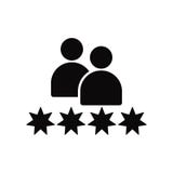 Rating icon vector isolated on white background, Rating sign , black symbols royalty free illustration Rating icon vector isolated on white background, Rating sign , black symbols royalty free illustration