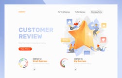Rating Web Page Template stock illustration Rating Web Page Template stock illustration