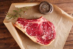 Raw Beef Rib Bone Steak Stock Image Raw Beef Rib Bone Steak Stock Image