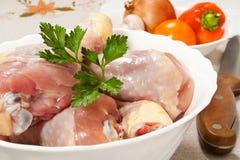 Raw Chicken Legs Stock Image