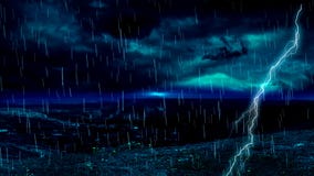 Raya de la lluvia del relámpago Raya de la lluvia del relámpago