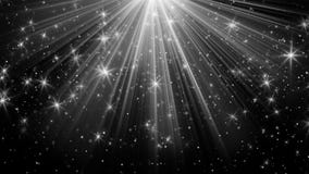 Rayons légers et étoiles sur le fond noir illustration libre de droits Rayons légers et étoiles sur le fond noir illustration libre de droits