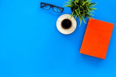 Reading For Study And Work. Self-education Concept. Business Literature. Books With Empty Cover Near Glasses, Coffe Stock Images Reading For Study And Work. Self-education Concept. Business Literature. Books With Empty Cover Near Glasses, Coffe Stock Images
