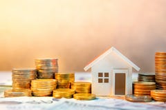 Real estate investment. Saving money concept Royalty Free Stock Image Real estate investment. Saving money concept Royalty Free Stock Image