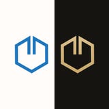 Real Estate Logo Design Forma di esagono, logo di lusso di modo, progettazione dell'icona illustrazione vettoriale Real Estate Logo Design Forma di esagono, logo di lusso di modo, progettazione dell'icona illustrazione vettoriale