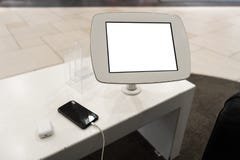 Real life use of phone with free copy space for your ad and text - Mock up billboard and empty screen stock image Real life use of phone with free copy space for your ad and text - Mock up billboard and empty screen stock image