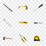 Realistic Carpenter, Sharpener, Chisel And Other Vector Elements. Set Of Tools Realistic Symbols Also Includes Tape, Axe stock illustration Realistic Carpenter, Sharpener, Chisel And Other Vector Elements. Set Of Tools Realistic Symbols Also Includes Tape, Axe stock illustration