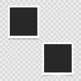Realistic empty photo frame on transparent background. Vector illustration for your design royalty free illustration Realistic empty photo frame on transparent background. Vector illustration for your design royalty free illustration