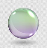 Realistic soap bubbles with rainbow reflection isolated on transparent background. Vector illustration. stock illustration Realistic soap bubbles with rainbow reflection isolated on transparent background. Vector illustration. stock illustration
