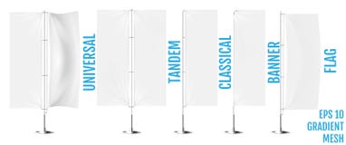 Download White Textile Flex Or Winder Banner Flags. Banner Flag ...