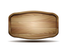Realistic Wooden sign Stock Photography Realistic Wooden sign Stock Photography