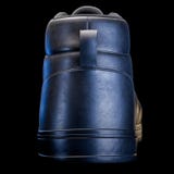 realistiska 3D framför av en sko i mörk färg, med en svart bakgrund fotografering för bildbyråer realistiska 3D framför av en sko i mörk färg, med en svart bakgrund fotografering för bildbyråer
