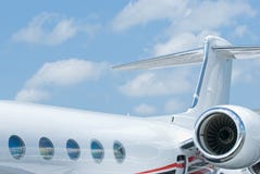 Rear Section Of Corporate Jet Stock Images