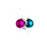 Rebondissement de boule de Noël photographie stock Rebondissement de boule de Noël photographie stock