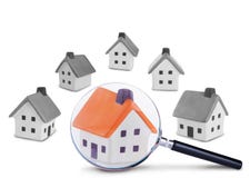 Recherche et inspection de la maison images stock Recherche et inspection de la maison images stock