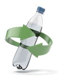 Reciclaje plástico de la botella ilustración del vector Reciclaje plástico de la botella ilustración del vector