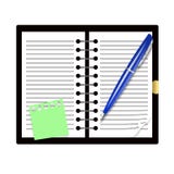 Record Book And Pen Stock Photography