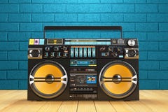 Recoreder musical do jogador de fita Jogador de FM do rádio do vintage ilustração royalty free Recoreder musical do jogador de fita Jogador de FM do rádio do vintage ilustração royalty free