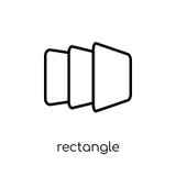 Rectangle icon from Geometry collection. stock illustration Rectangle icon from Geometry collection. stock illustration