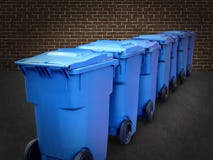 Recycle Bins Royalty Free Stock Photography Recycle Bins Royalty Free Stock Photography