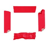 Red Adhesive Tape Isolated Royalty Free Stock Image