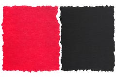 Red And Black Torn Paper Royalty Free Stock Images