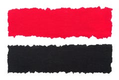 Red And Black Torn Paper Stock Photos