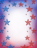 Red And Blue Stars Royalty Free Stock Photos