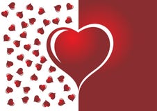 Red And White Heart Royalty Free Stock Images