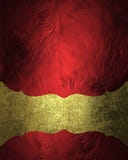 Red background with a gold nameplate. Element for design. Template for design. copy space for ad brochure or announcement invitati. On, abstract background stock illustration Red background with a gold nameplate. Element for design. Template for design. copy space for ad brochure or announcement invitati. On, abstract background stock illustration