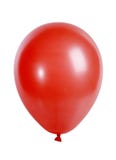 Red balloon isolated on white