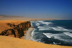 Red beach in Peru