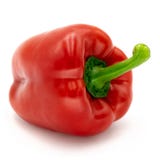 Red bell pepper, isolated on a white background stock image Red bell pepper, isolated on a white background stock image