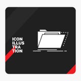 Red and Black Creative presentation Background for Archive, catalog, directory, files, folder Glyph Icon stock illustration Red and Black Creative presentation Background for Archive, catalog, directory, files, folder Glyph Icon stock illustration