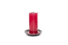 Red candle with wax stock photos Red candle with wax stock photos
