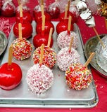 Red Candy Apples Royalty Free Stock Photography