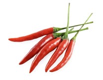 Red Cayenne Pepper Stock Photography