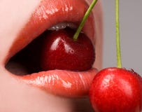Red Cherries Stock Images