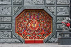 Red Chinese Door Royalty Free Stock Photography Red Chinese Door Royalty Free Stock Photography