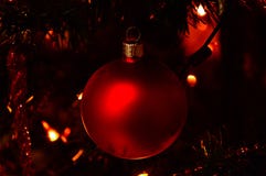 Red Christmas Ball Stock Image