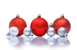Red Christmas Decorations Royalty Free Stock Images Red Christmas Decorations Royalty Free Stock Images