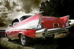 Red Classic Car Royalty Free Stock Images