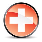 Red cross icon stock illustration Red cross icon stock illustration
