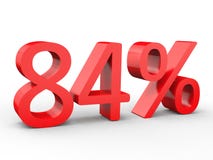 84 percent discount. Red 3d numbers on isolated white background. Red 3d numbers percentage discount on isolated white background 3d Illustration royalty free illustration 84 percent discount. Red 3d numbers on isolated white background. Red 3d numbers percentage discount on isolated white background 3d Illustration royalty free illustration
