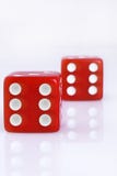 Red Dice Counters Stock Images