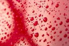 Red Drops Of Water Royalty Free Stock Images